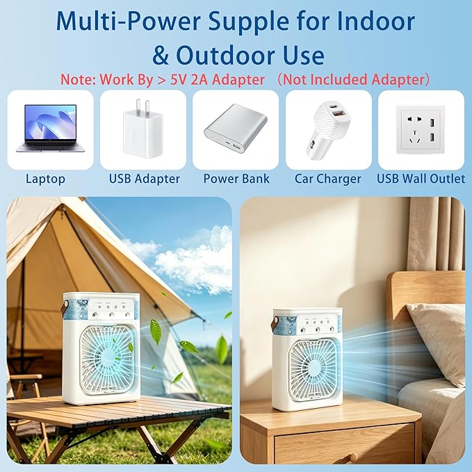 🌀 Portable Mini Air Conditioner Fan