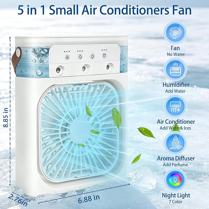 🌀 Portable Mini Air Conditioner Fan